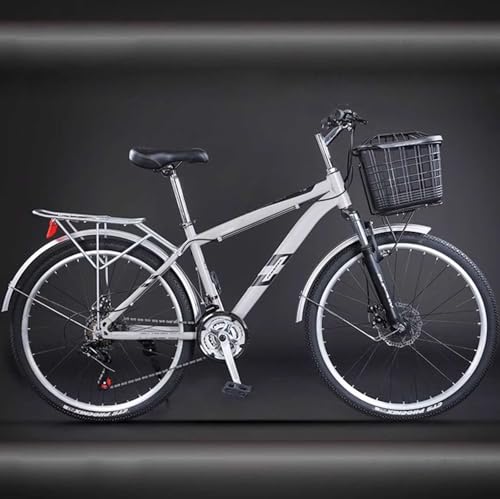 ZHMQQDL Citybike 26 Zoll 30 Gang Pendeln Retro Jugend Erwachsene Mountainbike Last 500 Catties Geeignet für Pendeln Einkaufen Zur Arbeit A,26 inches 24 Speed von ZHMQQDL