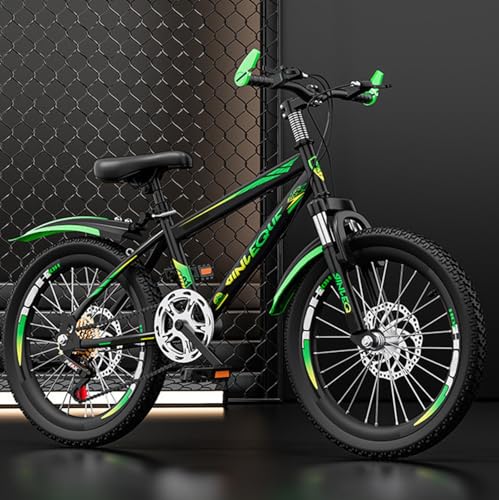 ZHMQQDL Mountainbike 24 Zoll Variable Geschwindigkeit Fahrrad Stoßdämpfung Scheibenbremse Modell Erwachsene Teenager Licht Pendeln G,24 inches von ZHMQQDL