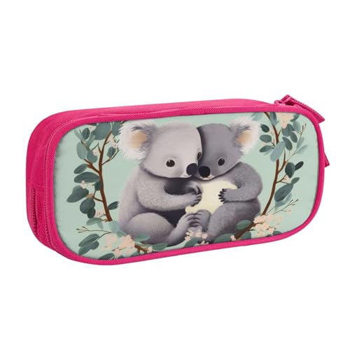 ZHONGSK Große Kapazität Federmäppchen Stiftetasche Schreibwaren Pouch, Stifteetui mit Fächern Reißverschluss, Niedliche Federtasche | Koala | Stifteetui Organizer für Jungen Mädchen und Erwachsene, von ZHONGSK