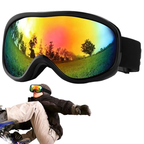 ZHUMCCY Skibrillen Für Herren Damen, Unisex Ski Snowboard Brille HD Skibrille Ski Antibeschlag Brille Doppellagige Skibrille Für Skifahren Motorrad Fahrrad Skaten von ZHUMCCY