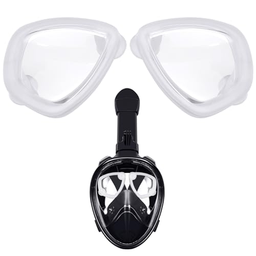Negative Optiken für Schnorchelmaske, Brillengläser Sehhilfe für Taucherbrille Erwachsene, Focus Optische Glas für Tauchermaske, für Kurzsichtige | Individuelle Linsen -3.0 rechts von ZHXMALL