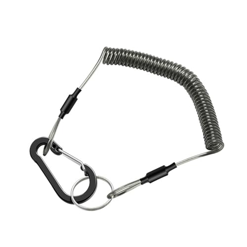 ZICHENXR AntiLost Stretch Schnur Zum Angeln Multifunktionales Werkzeug Sicherheits Lanyards Einziehbare Gewickelte Haltegurte Mit Karabiner von ZICHENXR