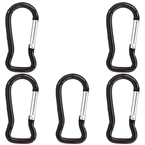 ZIDDAR 5Pcs Fisch Form Frühling Clip Outdoor Aluminium Schlüsselanhänger Behänge Schnallen Karabiner Schlüsselanhänger Tasche Clip Haken Stecker von ZIDDAR