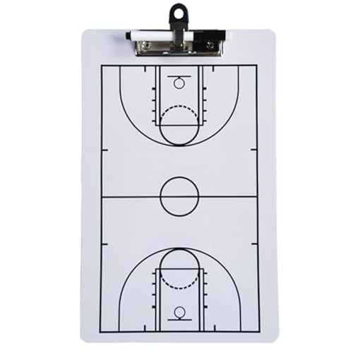 ZIDDAR Basketball Trainertafel Professionelle Fußball Taktiktafel Trainingsassistent Ausrüstung Mit Löschbarem Abwischbarem Stift von ZIDDAR