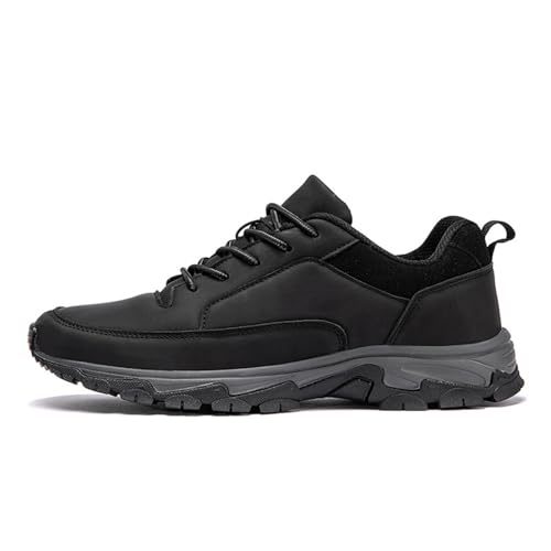 ZIHAOFC Herren-Leder-Sneaker mit Fußgewölbeunterstützung, Bestofoot Herrenschuhe, Bestofoot Orthopädische Herren-Sneaker, Bestofoot Schuhe (Black,42#) von ZIHAOFC