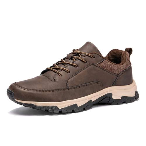 ZIHAOFC Herren-Leder-Sneaker mit Fußgewölbeunterstützung, Bestofoot Herrenschuhe, Bestofoot Orthopädische Herren-Sneaker, Bestofoot Schuhe (Brown,44#) von ZIHAOFC