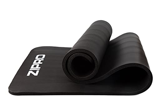 ZIPRO Gymnastikmatte, Yogamatte, Yogamatte Gepolstert rutschfest für Fitness Pilates Gymnastik mit Tragegurt, 15mm, Schwarz ZIPRO Gymnastikmatte, Yogamatte, Yogamatte Gepolstert rutschfest für Fitness Pilates Gymnastik mit Tragegurt, 15mm, Schwarz von ZIPRO
