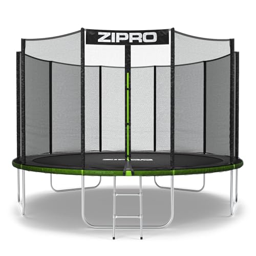 ZIPRO JumpPro Out Trampolin Outdoor, Gartentrampolin für Kinder, mit Außennetz, Wetterfest, UV-Schutz, Einfache Montage, Belastbar 100-150 kg, Ø 183/252/312/374/435/496 cm ZIPRO JumpPro Out Trampolin Outdoor, Gartentrampolin für Kinder, mit Außennetz, Wetterfest, UV-Schutz, Einfache Montage, Belastbar 100-150 kg, Ø 183/252/312/374/435/496 cm von ZIPRO