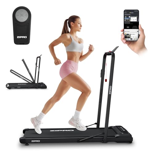 ZIPRO Newlite Laufband Klappbar, Walking Pad, Zwei Trainingsmodi, Faltbares FlatFold Design, Geschwindigkeit 1-10 km/h, Hohe Stabilität bis 110 kg, Easy Walk Dämpfung, Leiser Motor, LED-Display ZIPRO Newlite Laufband Klappbar, Walking Pad, Zwei Trainingsmodi, Faltbares FlatFold Design, Geschwindigkeit 1-10 km/h, Hohe Stabilität bis 110 kg, Easy Walk Dämpfung, Leiser Motor, LED-Display von ZIPRO