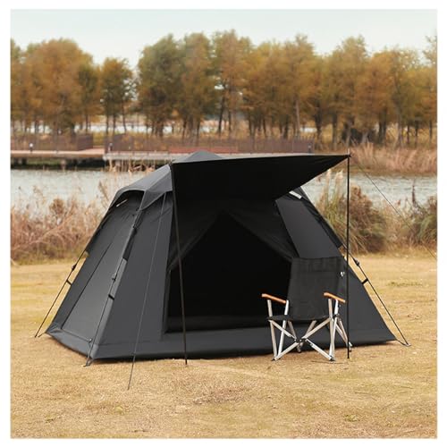 Pop Up Zelt für 3-4 Personen, 5000 mm Wasserdicht,Insektensicher,Sonnensicher 4 Mann Zelt mit Erweiterbare Veranda,Wetterfest Zelte Ideal für Camping im Garten (4 Personen) von ZIROXI