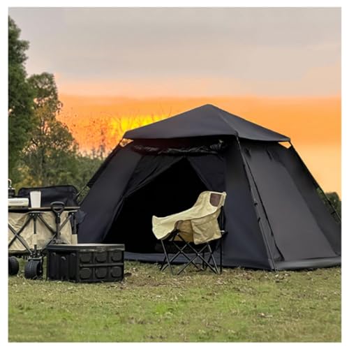 Pop-Up-Zelte für Erwachsene, es lässt sich in drei Sekunden aufklappen, 5000 mm wasserdichte Verdunkelungszelte für Camping, wasserdicht, robust und leicht, Familienzelte für Camping, 4 Personen von ZIROXI