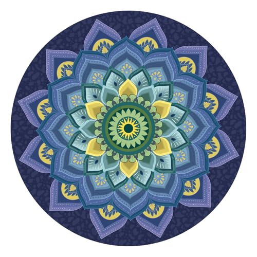 ZIRUU Große runde Yogamatte 4.6'X3.5mm für Übung Premium extra dicke ultra komfortable rutschfeste Meditationsmatte ZIRUU Große runde Yogamatte 4.6'X3.5mm für Übung Premium extra dicke ultra komfortable rutschfeste Meditationsmatte von ZIRUU