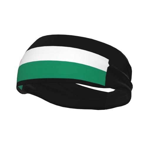 Modisches, sportliches Stirnband mit Palästina-Flagge, für Damen und Herren, perfekt für alle sportlichen Aktivitäten von ZISHAK