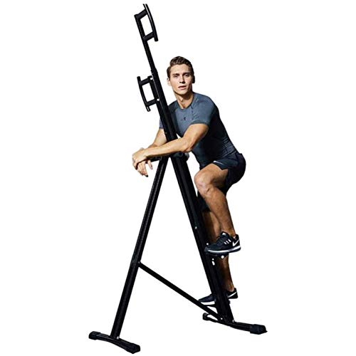 Vertikale Klettermaschine mit verstellbarem Griff, Heim-Stepping-Fitnessgerät für Ganzkörper-Cardio-Workout-Training – Schwarze, wunderschöne Landschaft von ZJDYDY