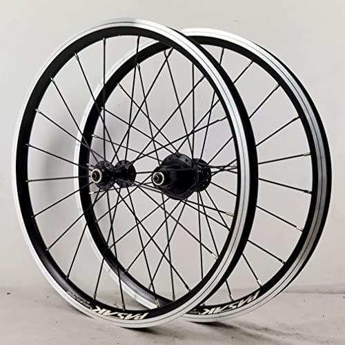 MTB Laufradsatz 20" Fahrrad Laufradsatz 406/451 BMX Felge Fahrrad Rad mit Schnellspanner V-Bremse 20/24 Loch Nabe für Kassette von ZJHAHJY