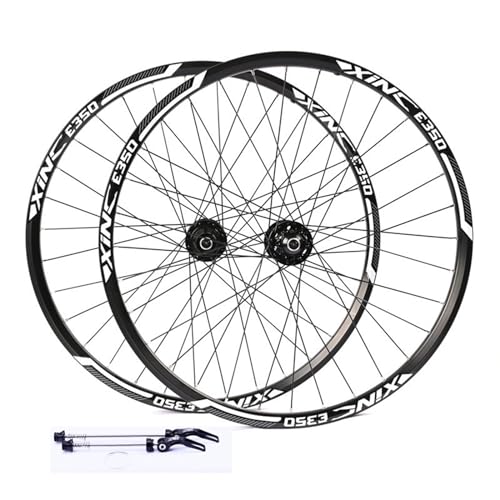 ZJHAHJY Mountainbike-Rad-Set, Mountainbike-Laufradsatz, 26/27/29u201d, Aluminiumlegierung, vorne und hinten, 32 Löcher, vorne 2 hinten, 4 Kugellager, Scheibenbremse, QR 100/135 mm, Radsatz, passend von ZJHAHJY