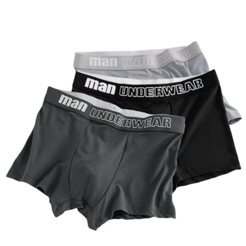 ZJMSZDE Herrenunterwäsche 3 Packs/Männerunterwäsche, Herren -Boxer -Shorts, Atmungsaktive Und Weiche Sporthosen-1-4Xl von ZJMSZDE