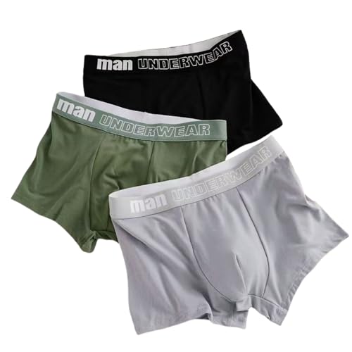 ZJMSZDE Herrenunterwäsche 3 Packs/Männerunterwäsche, Herren -Boxer -Shorts, Atmungsaktive Und Weiche Sporthosen-3-2Xl von ZJMSZDE