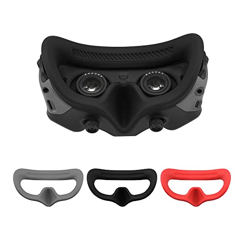 ZJRXM Avata FPV Drone Zubehör, Faceplate Eye Pad Schutzhülle für DJI Goggles 2 (Schwarz) von ZJRXM