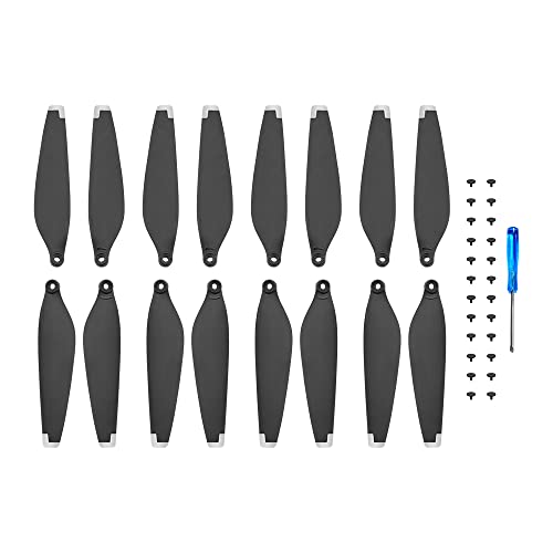 ZJRXM Propeller für DJI Mini 3 Pro Drone Zubehör, 4 Paare Silent Flight Propeller Set für DJI Mini 3 Pro, Geräuscharm Schnellspanner (C#Silber) von ZJRXM