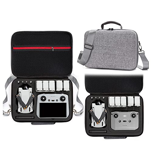 ZJRXM Tasche für DJI Mini 3 Pro Drone Zubehör, Hard Tragbare Reise Umhängetasche Tragetasche Case für DJI Mini 3 Pro (Schwarz) von ZJRXM