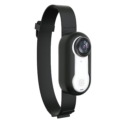 ZJRXM Zubehör für Insta360 Go 3, Verstellbares Silikon Armband Schutzhülle für Insta360 Go 3 Zubehör (Schwarz) von ZJRXM