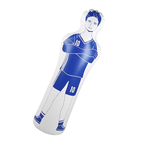 Dummy, Fußball-Trainingsausrüstung, Fußball-Dummy, Aufblasbare Fußball-Trainings-Dummy Tumbler Soccer 0,35 M PVC-Boxsack 40 X 160 cm (Blue) von ZJchao