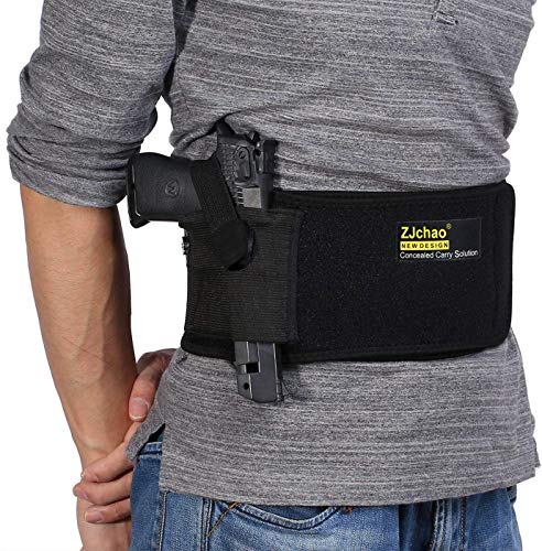 Verstellbares Taillenholster, Bauchbandholster für verborgenes Tragen, Verstellbarer elastischer Bund aus Neopren für die Pistole mit doppelten Ladetaschen, Elastische Taktische Belly Band Verstellbares Taillenholster, Bauchbandholster für verborgenes Tragen, Verstellbarer elastischer Bund aus Neopren für die Pistole mit doppelten Ladetaschen, Elastische Taktische Belly Band von ZJchao