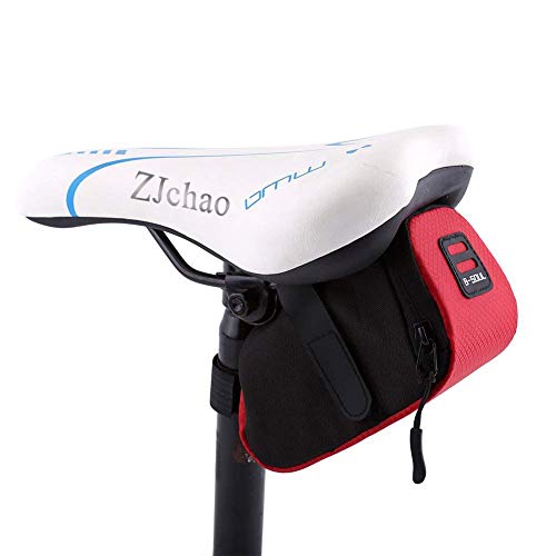 zjchao Satteltasche, Sattelstütze, wasserdichtes Sitzpaket für Mountain- und Rennräder, rot zjchao Satteltasche, Sattelstütze, wasserdichtes Sitzpaket für Mountain- und Rennräder, rot von ZJchao