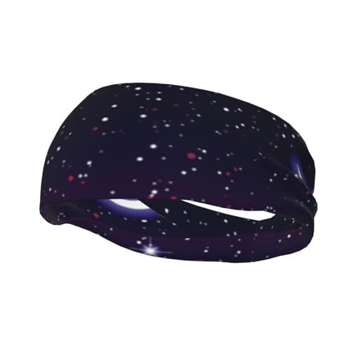 Red Sky At Night Starry Print Sport Fashion Decorative Sweatband â, Breathable And Sweat Wicking Headband For Both Men And Women von ZKZBDPLK