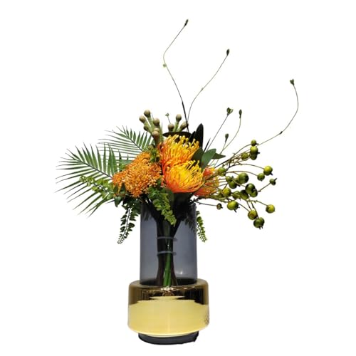 ZLSPON Blumenarrangement, Dekoration, Vase, Esstisch, Wohnzimmer, Blumenkunst, künstliche Blume, Heimdekoration Bright Day von ZLSPON