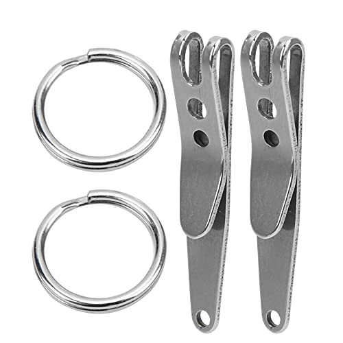 2 Stück UltraTac Deep Carry Taschenclip Größe L, Mehrzweck-Taschenaufhängungsclip Für Schlüssel, Taschenlampen, Messer – Edelstahl 2 Stück UltraTac Deep Carry Taschenclip Größe L, Mehrzweck-Taschenaufhängungsclip Für Schlüssel, Taschenlampen, Messer – Edelstahl von ZLXHDL