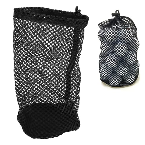 ZLXHDL Golfball-Netztaschen, mit verschiebbarem Kordelzugverschluss, Golf-Zubehör für Herren, Nylon-Material, schützt Golfbälle, zum Aufbewahren von Golfbällen, im Fitnessstudio, auf von ZLXHDL