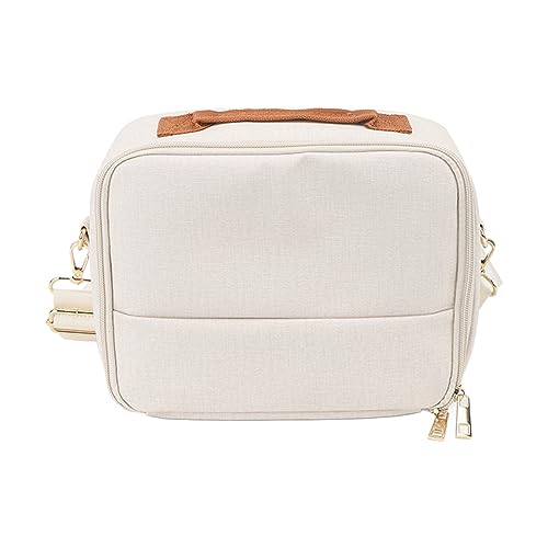 ZLXHDL Kameratasche für CP910 1200 1300, anpassbares Design mit gepolsterten Trennwänden, Kameraschutz und schnell zugänglichem Make-up-Halter (Beige) von ZLXHDL