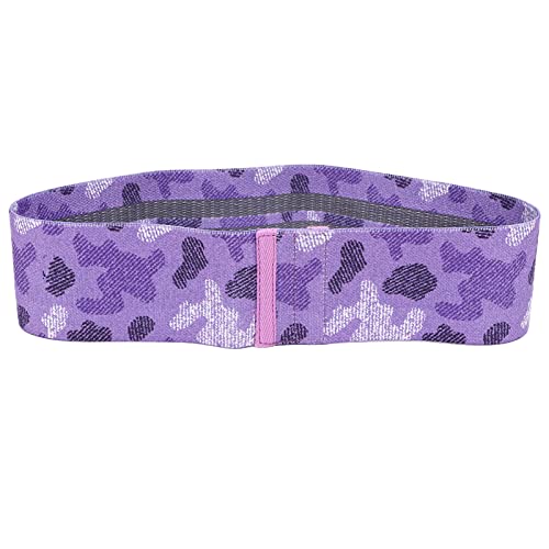 rutschfeste Gummibänder, Muskeldehnung, EINFACH ZU TRAGEN und ZU TRAGEN, Band für Damen, Steigerung der Kraft, hohe Tragfähigkeit, für Krafttraining (Camouflage Purple M(76cm)) von ZLXHDL