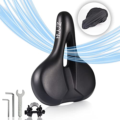 ZMH Fahrradsattel Gel Fahrrad Sattel Herren - Fahrradsattel Damen Bequem Weich Wasserdichter Atmungsaktiver Ergonomisch Fahrradsitz Bike Saddle MTB Sattel mit Memory Foam von ZMH