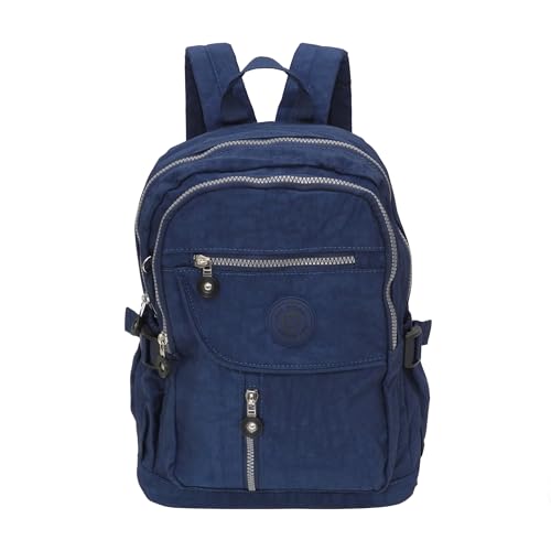 Stoff Rucksack von Bag Street, Reiserucksack, Wanderrucksack, Sportrucksack, Nylon (Navy) von ZMOKA