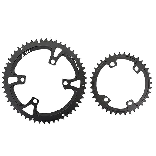 Kettenblatt, 110bcd, 4 Schrauben, oval, rund, 2 x Kettenblatt, doppelt, 52 t, 36 Zähne, Kettenblätter für Fahrräder (rund 53, 39 t) von ZMQU