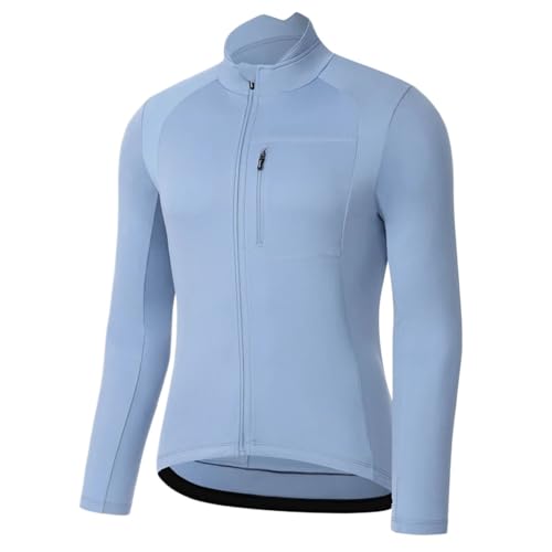 ZNTIHZ Winter-Radjacken Für Männer Herren Winter-Radjacken, Winddichte Jacken, Mantel, warm, atmungsaktiv, bequem Für Radfahren, Wandern(Light Gray,2XL) von ZNTIHZ