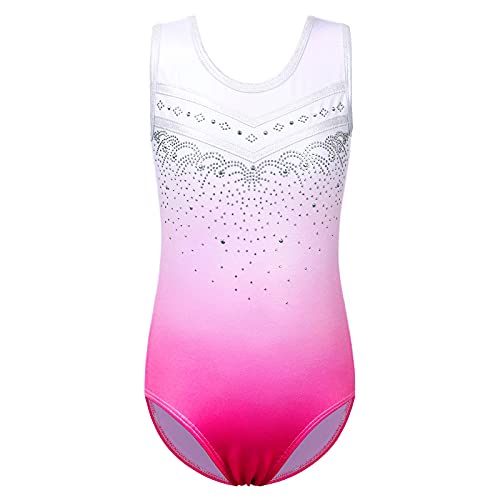 ZNYUNE Kinder Turnanzug Mädchen Gymnastik Trikot Gymnastikanzug Ärmellos Klassisch 254 WhitePink 10A ZNYUNE Kinder Turnanzug Mädchen Gymnastik Trikot Gymnastikanzug Ärmellos Klassisch 254 WhitePink 10A von ZNYUNE