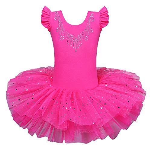 ZNYUNE Mädchen Kinder Ballett Tanz Kleid Klassik Ballettanzug 184 HotPink XXL ZNYUNE Mädchen Kinder Ballett Tanz Kleid Klassik Ballettanzug 184 HotPink XXL von ZNYUNE