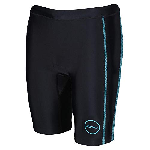 ZONE3 Damen Activate Tri, Shorts, Schwarz/Türkis, L von ZONE3