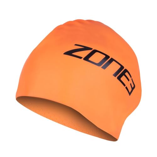 ZONE3 Extra Long Hair Swim Cap SA24XLCAP113 - Hi-Vis Orange ZONE3 Extra Long Hair Swim Cap SA24XLCAP113 - Hi-Vis Orange von ZONE3