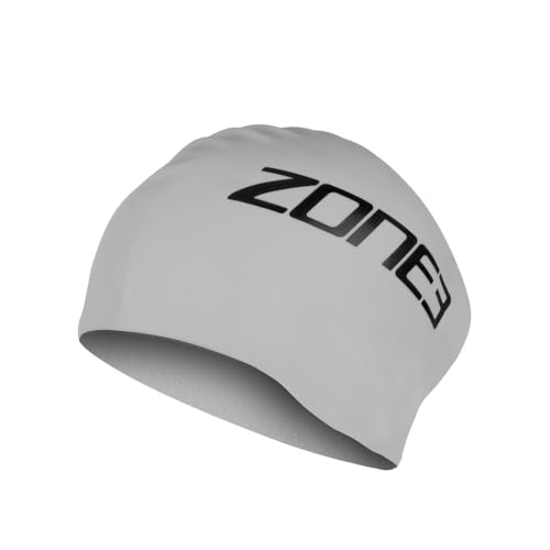 ZONE3 Long Hair Swim Cap SA24LHCAP116 - Silver von ZONE3