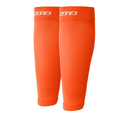 ZONE3 Herren Seamless Compression Wadenschoner, Orange, XS von ZONE3