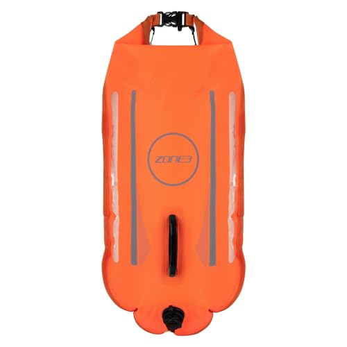 ZONE3 Sa212lbp113 Schwimmrucksack mit 2 LED-Lichtern, 28 l, Orange, Back Pack von ZONE3