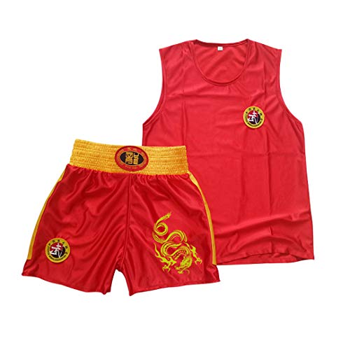 XIZONLIN Wushu Fitness Sanda Kleidung - Muay Thai Anzug Kick Boxshorts Sportbekleidung Kampfsport Kampfausrüstung, Unisex Erwachsene/Kinder von ZONLIN