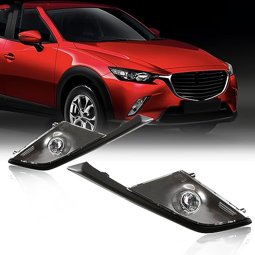 ZONTO 2PCS 10W Nebelscheinwerfer Montage 12V DRL Frontstoßstange Lampengehäuse Rahmengitter Für Mazda CX-3 2016 2017 2018 ZONTO 2PCS 10W Nebelscheinwerfer Montage 12V DRL Frontstoßstange Lampengehäuse Rahmengitter Für Mazda CX-3 2016 2017 2018 von ZONTO