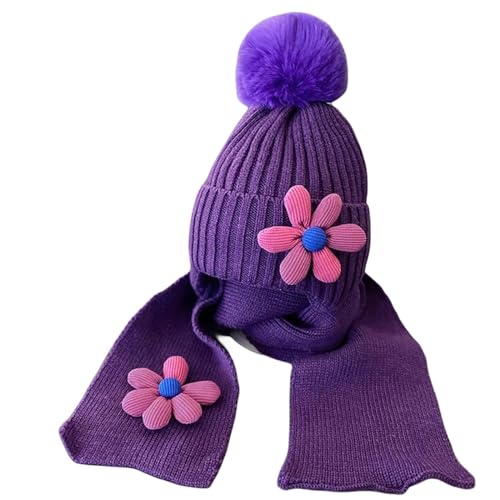 ZONTO wintermütze Kinder Winterjungen Und Mädchen Warme Mütze Kinderschalhut Set Kinder Gestrickt-Lila-2 Bis 6 Jahre Alt ZONTO wintermütze Kinder Winterjungen Und Mädchen Warme Mütze Kinderschalhut Set Kinder Gestrickt-Lila-2 Bis 6 Jahre Alt von ZONTO
