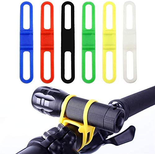 ZOOENIE 6 Pcs Silikon MTB Fahrrad Gummiband Bandage Band Fahrrad Licht Halter Strap Taschenlampe Lautsprecher Band Telefon Strap Tie Band Halterung für licht Lenker Montieren ZOOENIE 6 Pcs Silikon MTB Fahrrad Gummiband Bandage Band Fahrrad Licht Halter Strap Taschenlampe Lautsprecher Band Telefon Strap Tie Band Halterung für licht Lenker Montieren von ZOOENIE